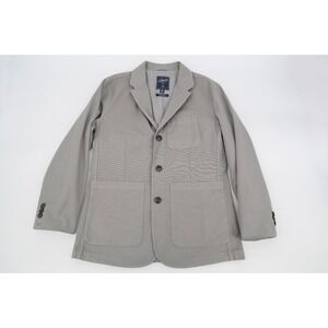 GRAYERS Men's Small Gray 3 Button‎ Blazer Jacket Cotton Stretch